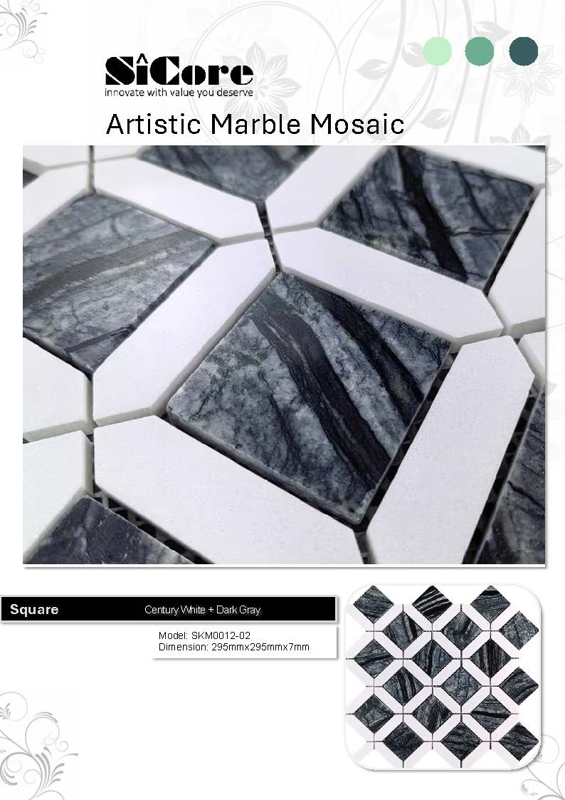 Artistic Marble Mosaic - Square