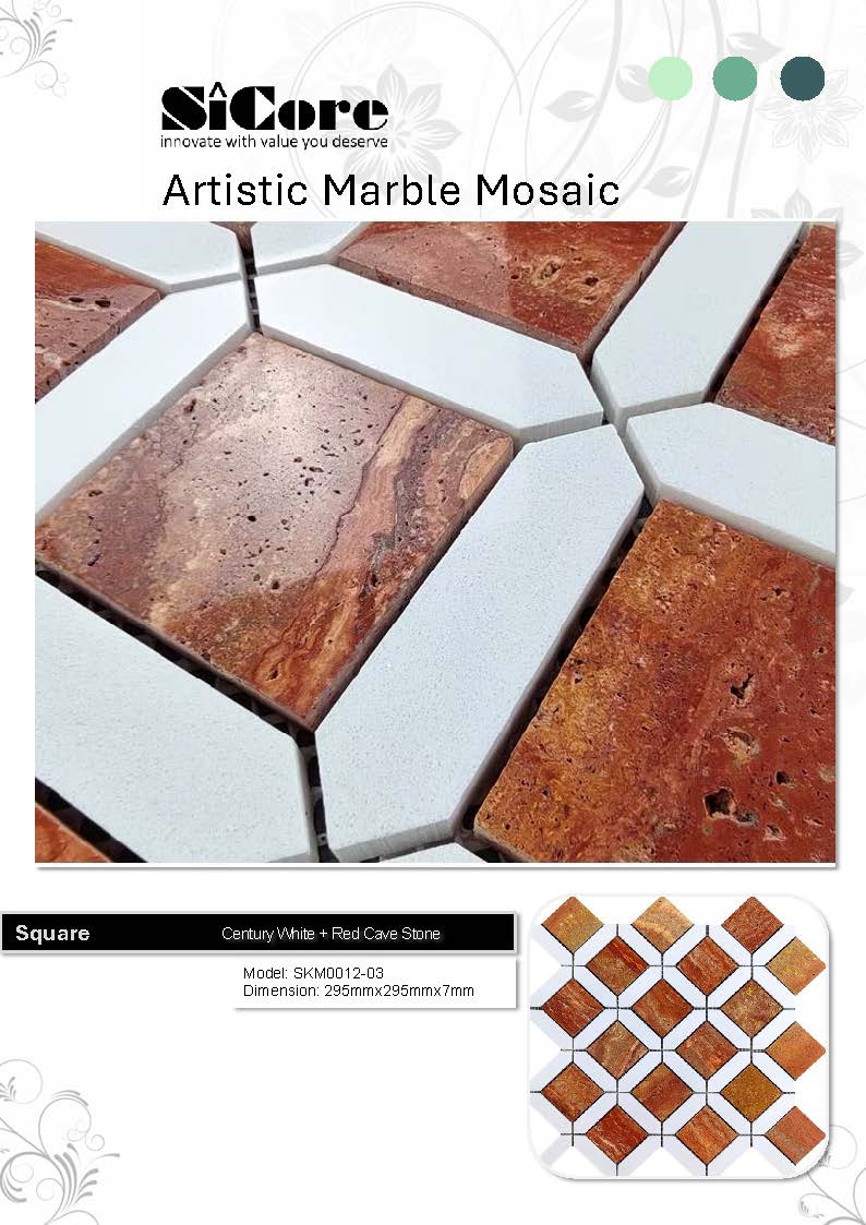 Artistic Marble Mosaic - Square