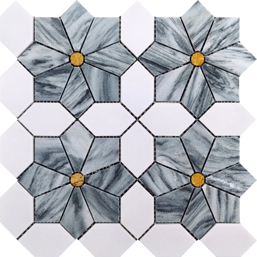 Artistic Marble Mosaic - Gesang Flower