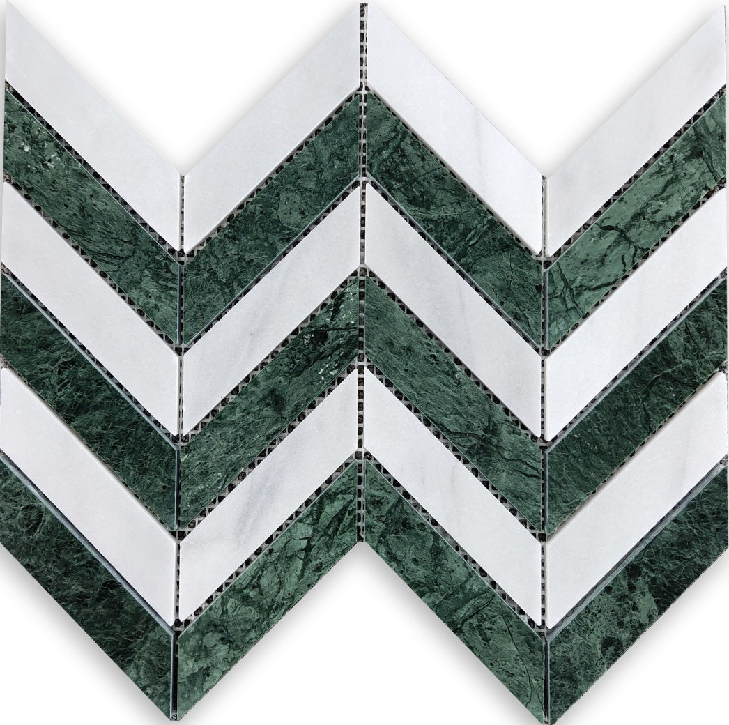 Artistic Marble Mosaic - Fishbone