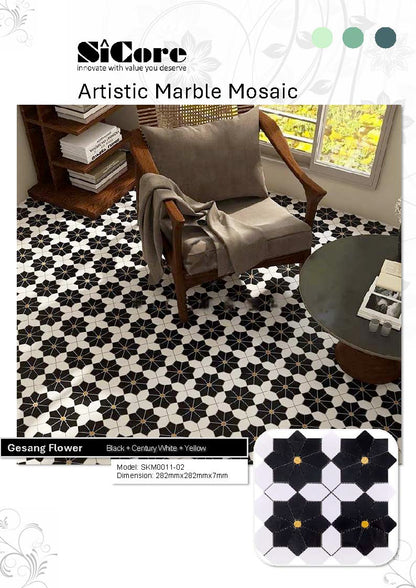 Artistic Marble Mosaic - Gesang Flower