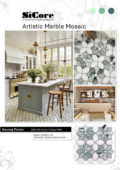 Artistic Marble Mosaic - Gesang Flower