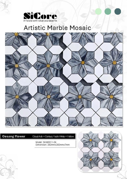 Artistic Marble Mosaic - Gesang Flower