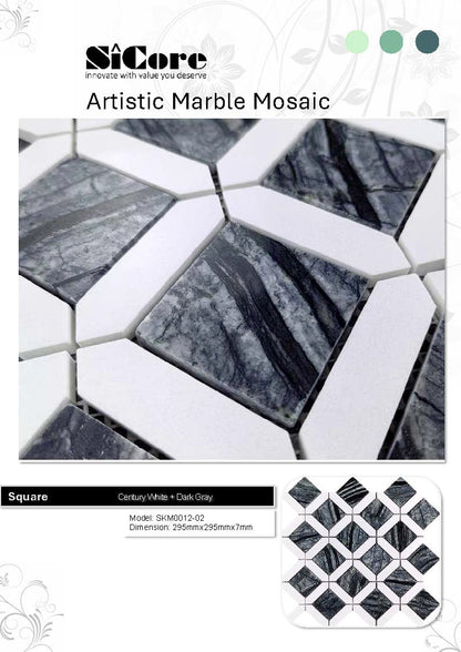 Artistic Marble Mosaic - Square