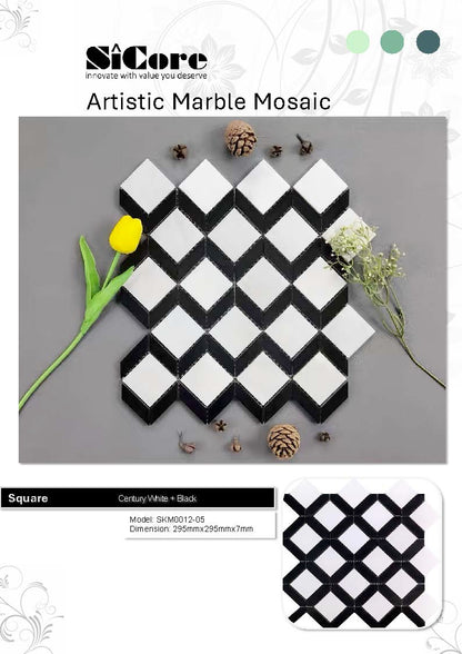 Artistic Marble Mosaic - Square