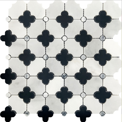 Artistic Marble Mosaic - Four-Leaf Grass