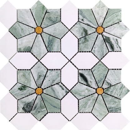 Artistic Marble Mosaic - Gesang Flower