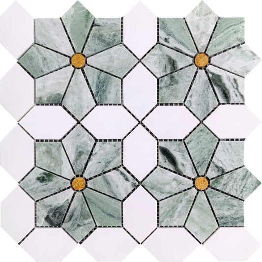 Artistic Marble Mosaic - Gesang Flower