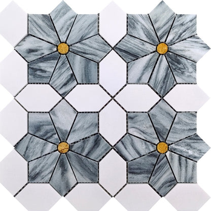 Artistic Marble Mosaic - Gesang Flower