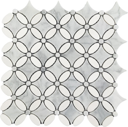 Artistic Marble Mosaic - Hydrangea
