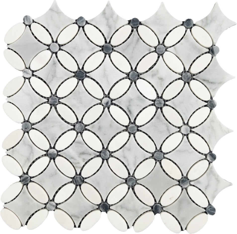Artistic Marble Mosaic - Hydrangea