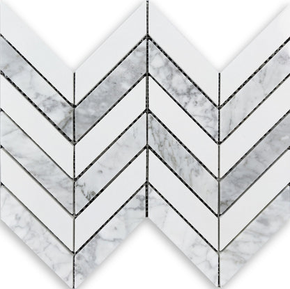 Artistic Marble Mosaic - Fishbone